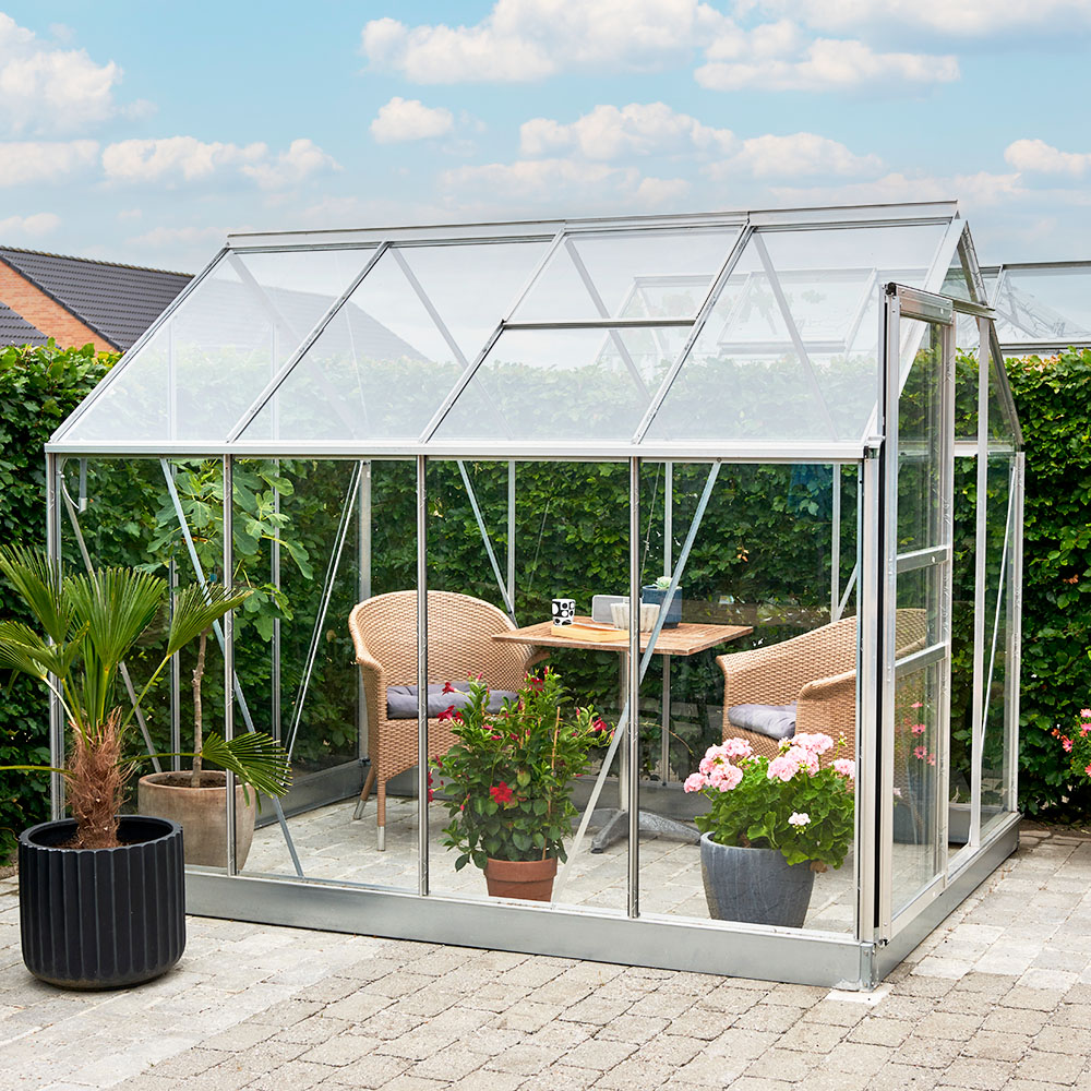 Drivhus Bruka Aluminium, Glass, 5,0 m²