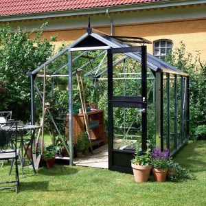 Drivhus Juliana Compact Aluminium, Sikkerhetsglass, 5,0 m²