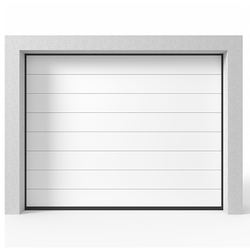 Garasjeport Leddport Moderne Panel Hvit, 2400×2000