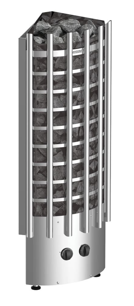 Harvia Badstuaggregat Glow Corner TRC70 7 kw Stål Badstuaggregat Top Stål M60 6 kw Svart