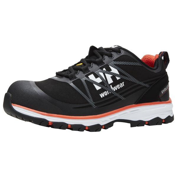 Helly Hansen Workwear Chelsea Evo Vernesko S3, svart/oransje, lav, aluminiumhette Str. 44