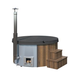 vedfyrt badestamp for 5-6 pers Premium tub deluxe 200