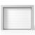 Garasjeport Leddport Moderne Panel Hvit, 2400×2000