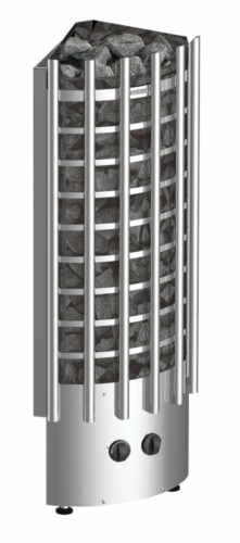 Harvia Badstuaggregat Glow Corner TRC70 7 kw Stål Badstuaggregat Top Stål M60 6 kw Svart