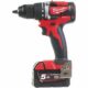 Milwaukee M18 CBLDD-502C Borskrutrekker med batteri og lader