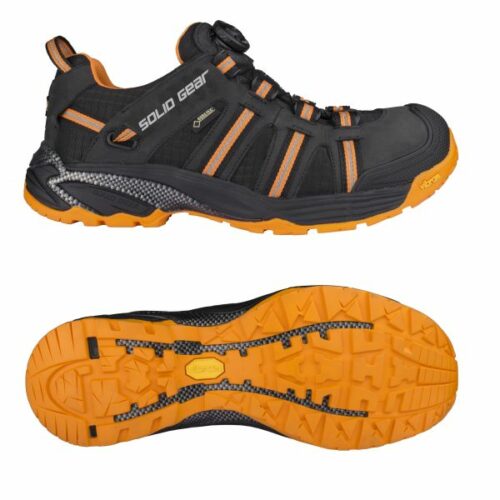 Solid Gear Hydra Vernesko GTX, svart/oransje, glassfiberhette Str. 42