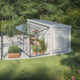 Tak- og veggdrivhus Odla Vegg 3,4 – 7,2 m² Aluminium, Sikkerhetsglass, 3,36 m²